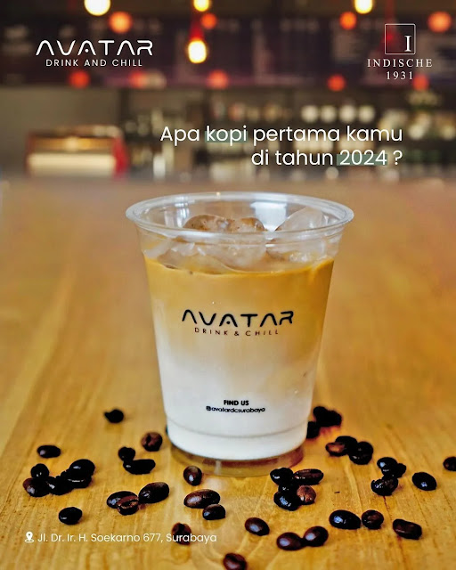 Menu di Avatar Drink & Chill Surabaya