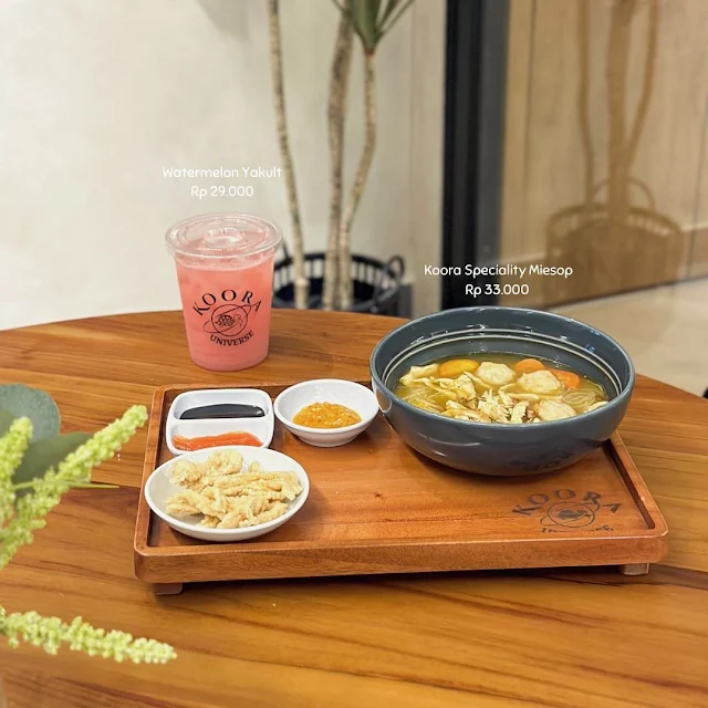 Menu di Koora Universe Cafe Medan